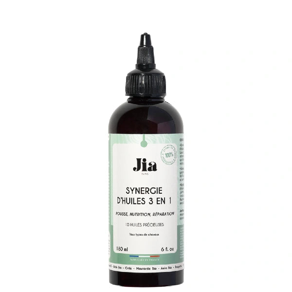 Synergie d'huiles 3-en-1 Pousse Nutrition Réparation Jia Paris