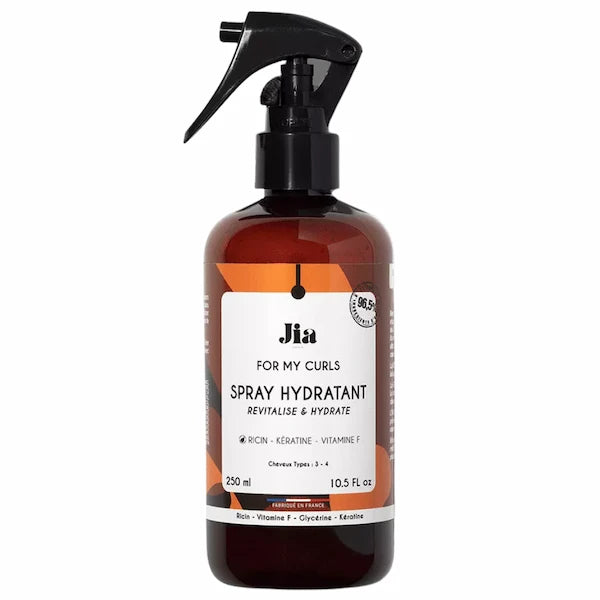 Spray hydratant Cheveux secs, bouclés, afro 96,5% d'ingrédients naturels For My Curls Jia Paris