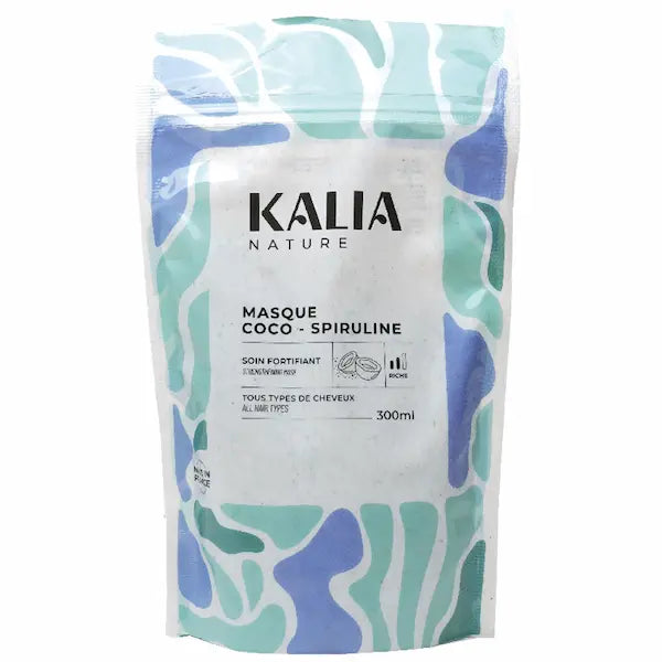 Kalia Nature Masque protéiné pour cheveux Coco Spiruline Recharge 300 ml