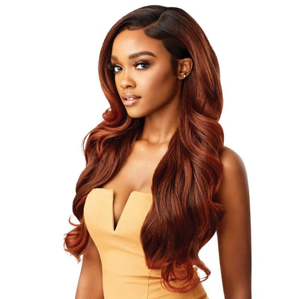 KAMALIA Perruque LACE FRONT WIG Melted Hairline Outré DR2 Ginger Brown 