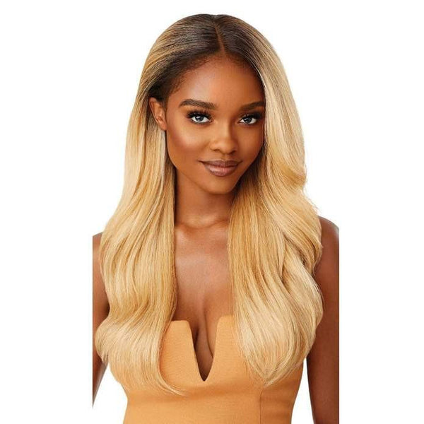 Perruque Lace Front Wig Yaki Melted Hairline Kamiyah en couleur blond DRFF4 Golden Honey - Outré