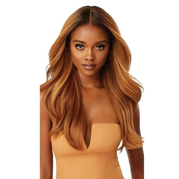 Perruque Lace Front Wig Yaki Melted Hairline Kamiyah en couleur chatain DR2/Ginger Brown - Outré