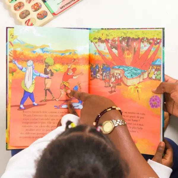 Livre sonore de 32 pages illustré pour enfants Barewa la gazelle et le talon enchanté Vijana Collection