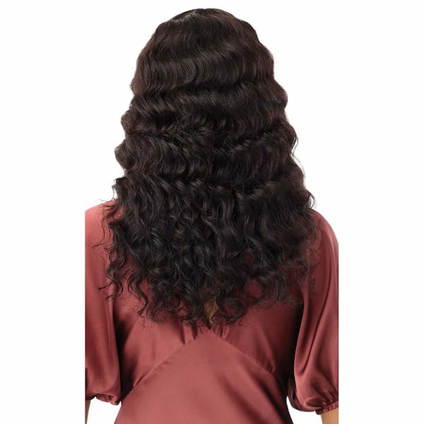 Vue de dos Lace Front Wig grade 9+ gamme Outré Ultra HD Bouclée LOOSE DEEP 20 Pouces Cheveux naturels 100% vierges 