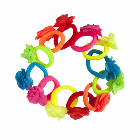 Elastiques Enfants Fluorescents lot de 12 pour Filles