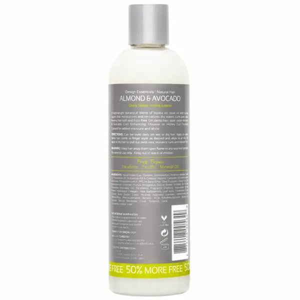 Design Essentials Natural lotion hydratante quotidienne pour les cheveux bouclés, frisés et crépus secs et très secs.