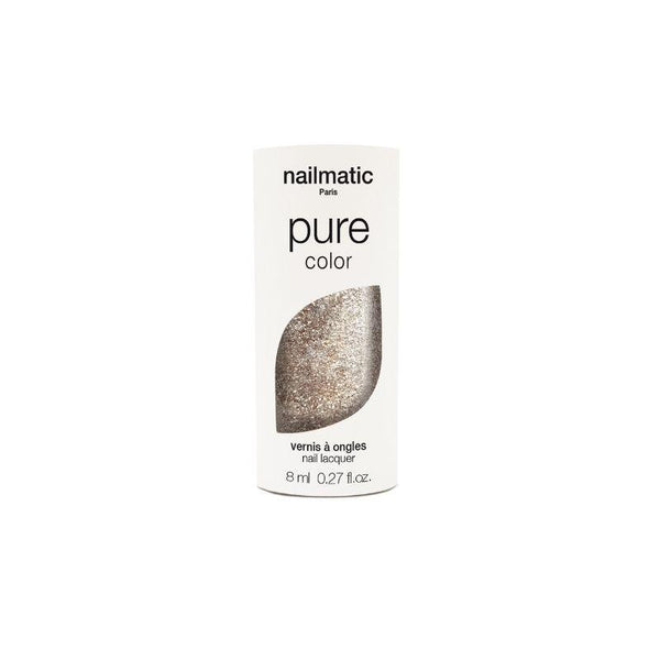 LUCIA-Paillette Or Blanc Vernis | Nailmatic Pure 
