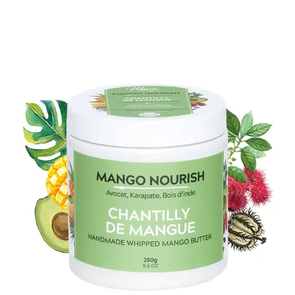Chantilly de Mangue 100% Naturel NOURISH - Mango Butterfull - Crème coiffante - Diouda