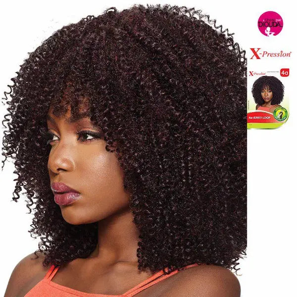 Mèches Crochet Afro Kinky X-Pression Braid 4A Kinky Loop coiffure protectrice