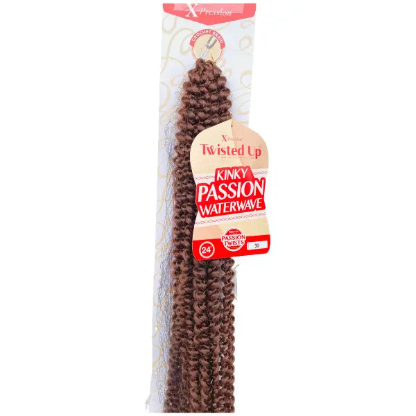 Rajouts TWISTED UP KINKY PASSION WATERWAVE Mèches X-PRESSION Crochet Braids Outre Blond Foncé (30) 