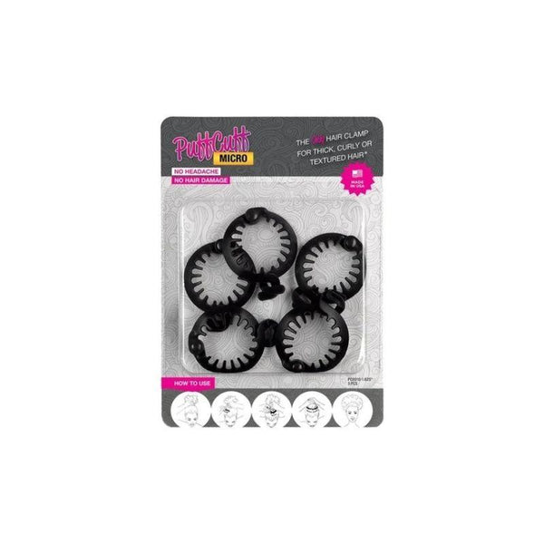 MICRO BLACK PACK - 1.5 INCH (5 PCS) — NOT FOR LOW DENSITY HAIR - PuffCuff 