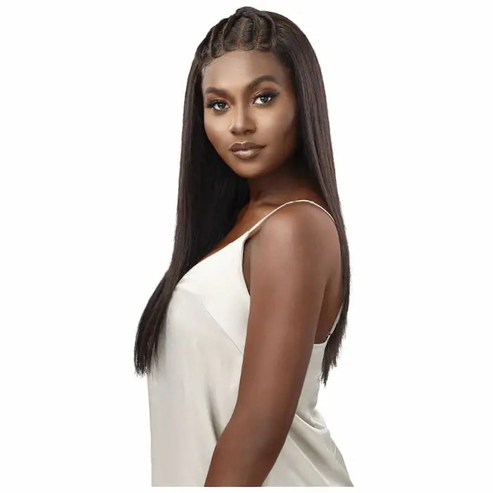 Perruque Lace Naturelle Ultra HD 13X4 VIRGIN STRAIGHT 24 pouces peut être colorée, décolorée, customisée- Outré