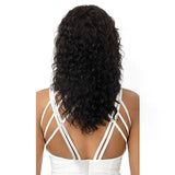 Perruque Bandeau Bouclée Cheveux Humains - Outré Loose Deep de dos