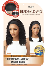 Perruque Bandeau Bouclée Cheveux Humains - Outré Loose Deep 20 pouces Grade 9+