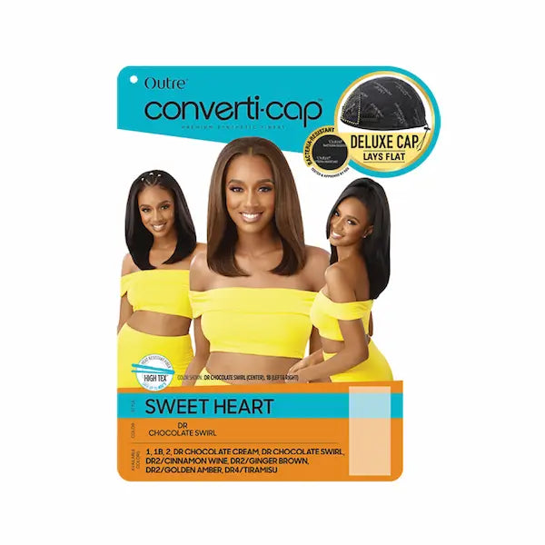 Perruque Converti Cap Noire Sweet Heart - Outré