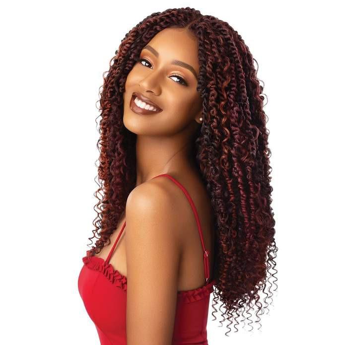 Perruque avec twists Boho Passion Waterwave Lace Front 4x4 22 pouces Outré