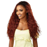 Perruque Synthétique Longue Ondulée Converti Cap LET IT RIPPLE Outré en roux DR2 Cinnamon Spice 