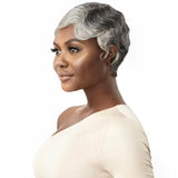 Perruque grise courte wavy Cheveux naturels modèle Marinette Outré