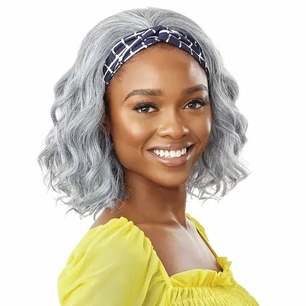 Perruque grise discount courte femme