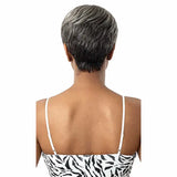Perruque grise Pixie Cut Courte Cheveux Naturels couleur OM280/34/44 Outre Fab&Fly