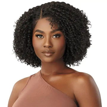 Perruque Femme Longue Ondulée Noir PRISCA1B - Synthétique, Bonnet Moyen, Raie Libre