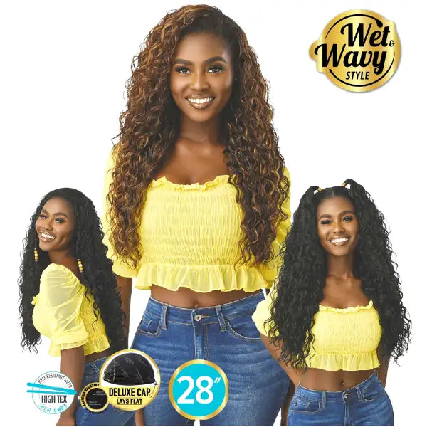 Perruque longue et bouclée Beach Beauty Converti Cap Outré Hair