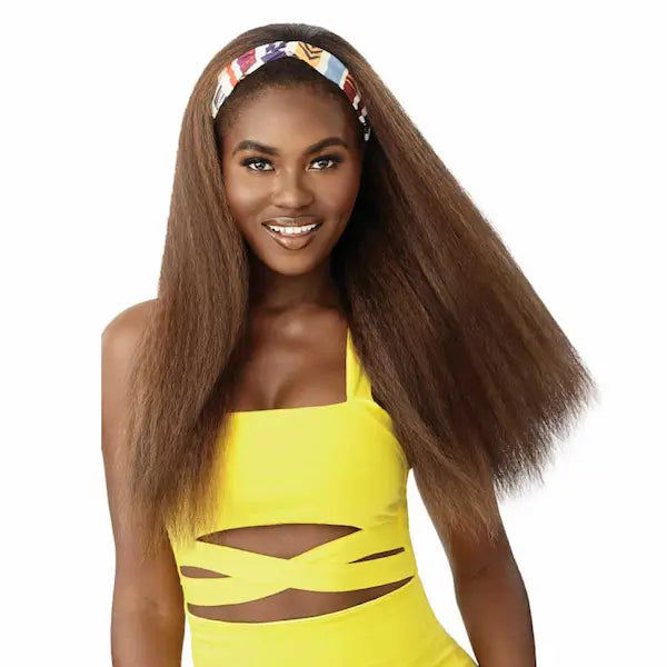 Perruque Longue Synthétique Couleur Chocolat Méché Cuivré – Modèle Wendy 627C, 60 Cm – Neuf Avec étiquettes