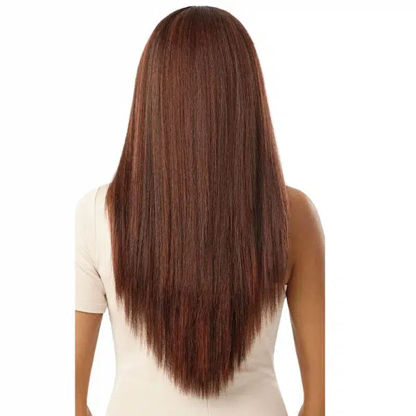 Perruque marron caramel Katiana Lace Front Wig Melted Hairline - Outré - couleur DR2 Ginger Brown vue de dos