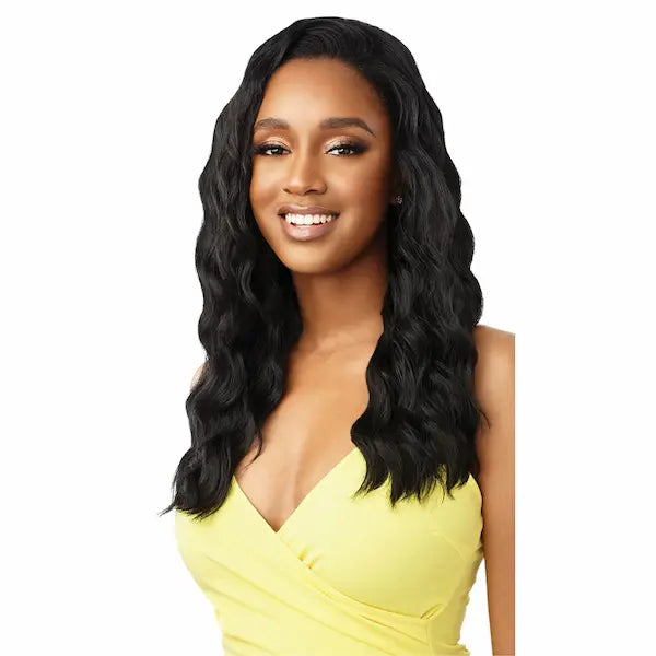 Perruque Body Wave Mi-Longue Noire Converti Cap Outré Hair Wavy Mood.