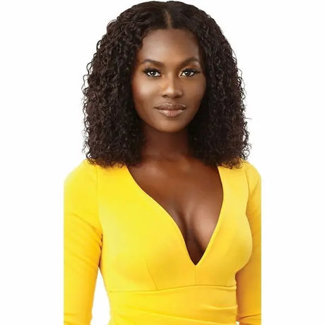Perruque bouclée naturelle u-part mi-longue HH-Malaysian Curly 14 pouces - Outré Gold Label