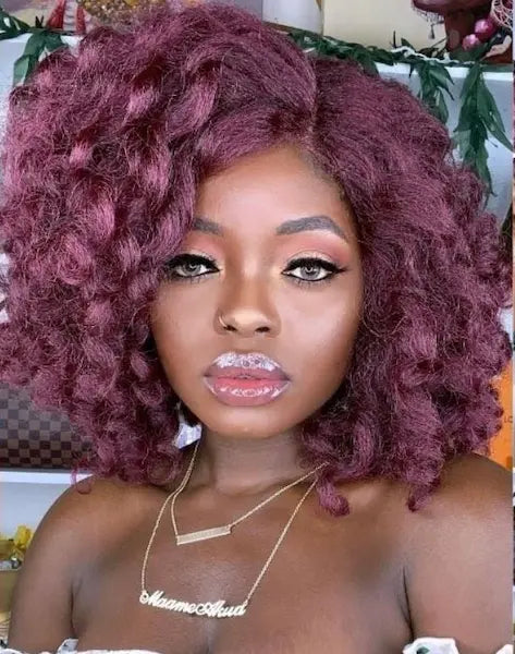 Perruque ondulée naturel on sale afro