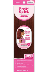 Postiche queue de cheval rousse mi-longue texture yaki modèle Neesha Body 16 pouces Pretty Quick Pony d'Outré
