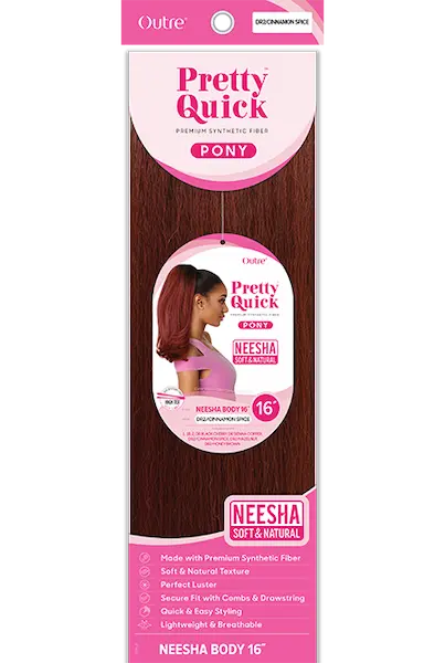 Postiche Queue De Cheval Roux Cuivré Intense - 40 Cm - Perruque Synthétique à Attacher Pour Femme