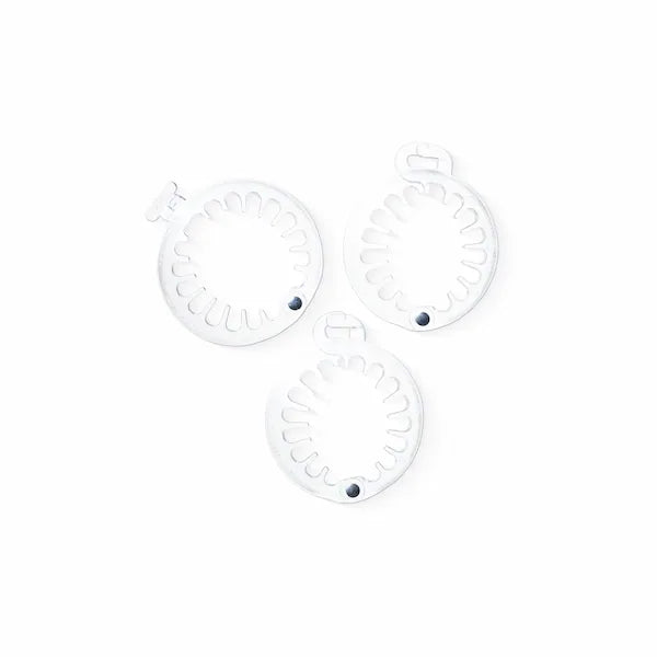 PuffCuff Mini Lot de 3 Anneaux transparents