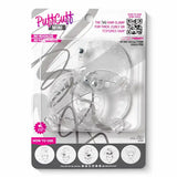 PuffCuff Lot de 3 MINI anneaux transparents 