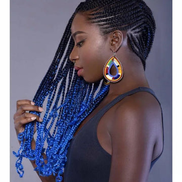 Mèches à tresser Bleu Tie and Dye Ombre Becca Mama Rose – Diouda - Main Image