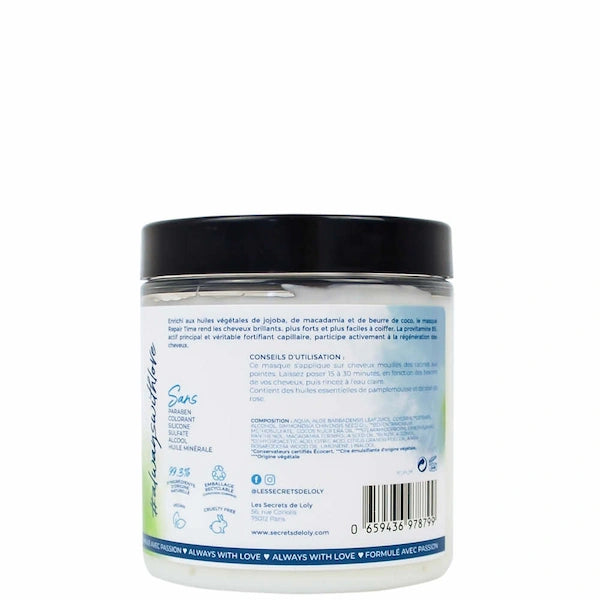 masque Repair time Les Secrets de Loly composition et ingrédients