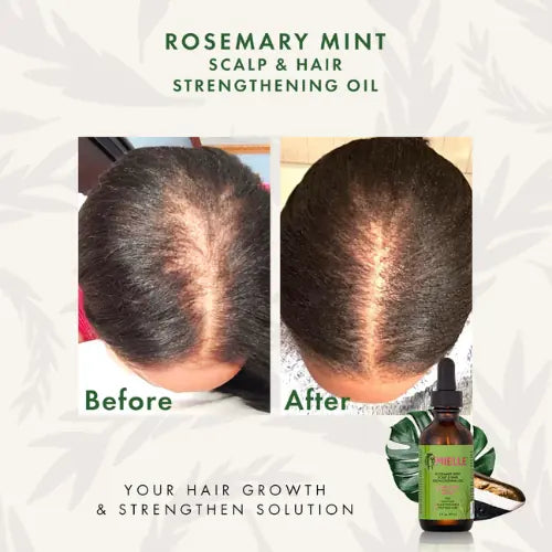 Efficacité Mielle Organics Rosemary Mint Scalp & Hair Strengthening Oil sur cheveux afro