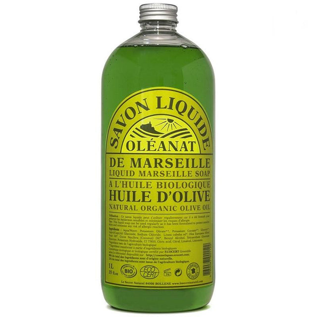 Savon de Marseille Liquide Bio à l'Huile d'Olive | Oléanat 