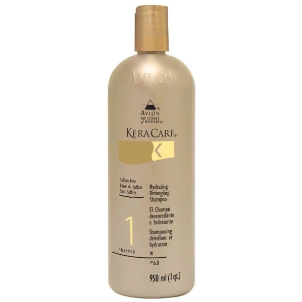 KeraCare  Shampoing Hydratant Démêlant sans sulfates pour cheveux fragiles, abîmés| Diouda