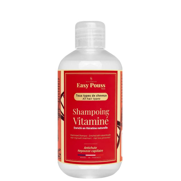 shampoing vitamine cheveux boucles et crépus, marque easy pouss