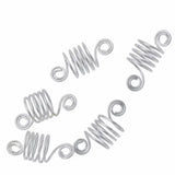 Hair rings 5 bijoux argentés pour nattes, locks, vanilles, tresses ou box braids
