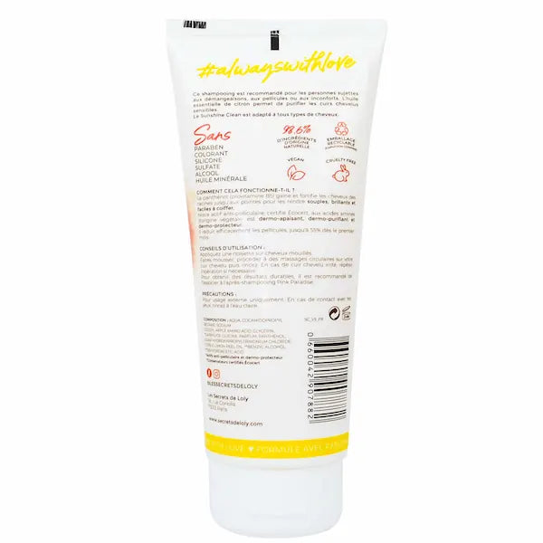 Shampoing anti pelliculaire Sunshine Clean, Les Secrets de Loly