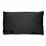 taie d'oreiller rectangulaire en satin noir 