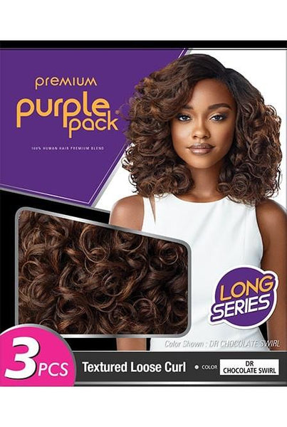 Tissage Purple Pack Long 3pcs Textured Loose Curl Outré 