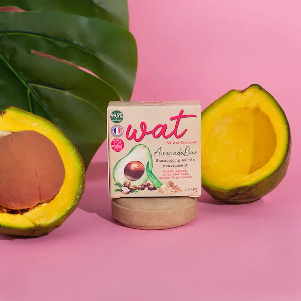 WAT Shampoing solide nourrissant AvocadoBar Fabriqué en France
